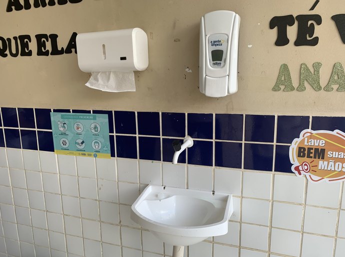 Retorno das aulas: Secretaria de Saúde e Vigilância Sanitária fiscalizam escolas, em Palmeira