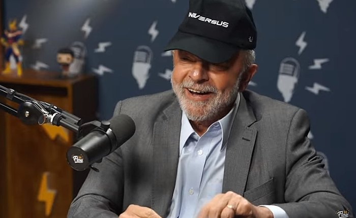 Lula durante entrevista no Flow Lula durante entrevista no Flow
