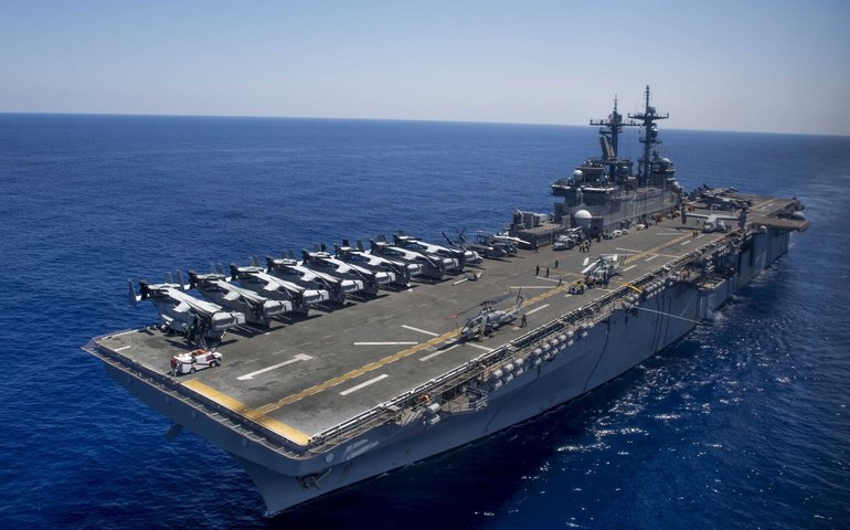 Base naval dos EUA perto da China irá receber novo navio de assalto anfíbio
