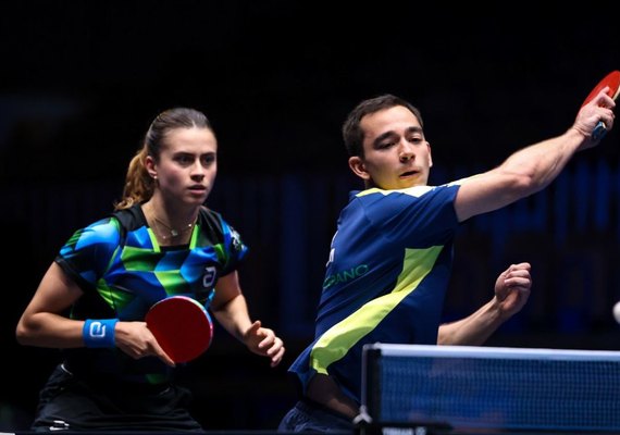 Hugo Calderano e Bruna Takahashi vão à final de torneio na Eslovênia