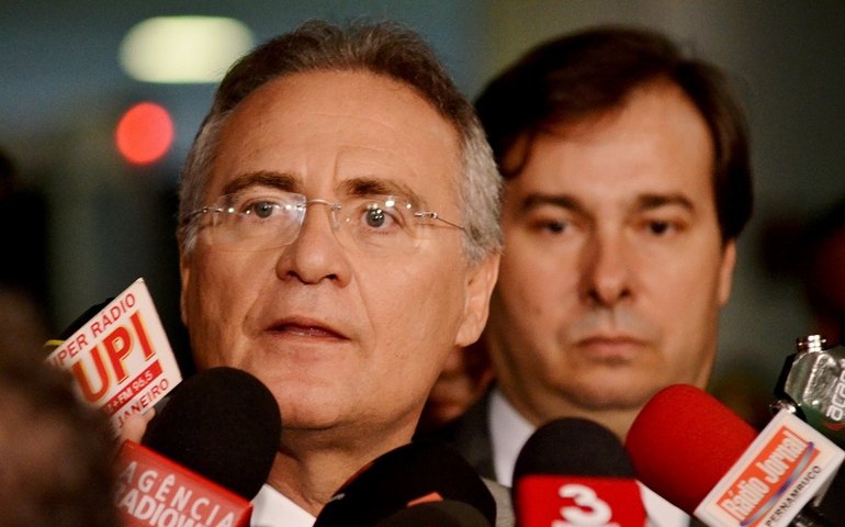 Maia e Renan defendem suspensão do recesso legislativo no Congresso Nacional