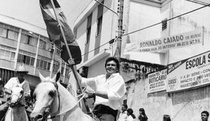 Caiado na campanha de 1989