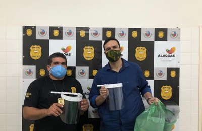 Sistema prisional distribui face shields para policiais penais