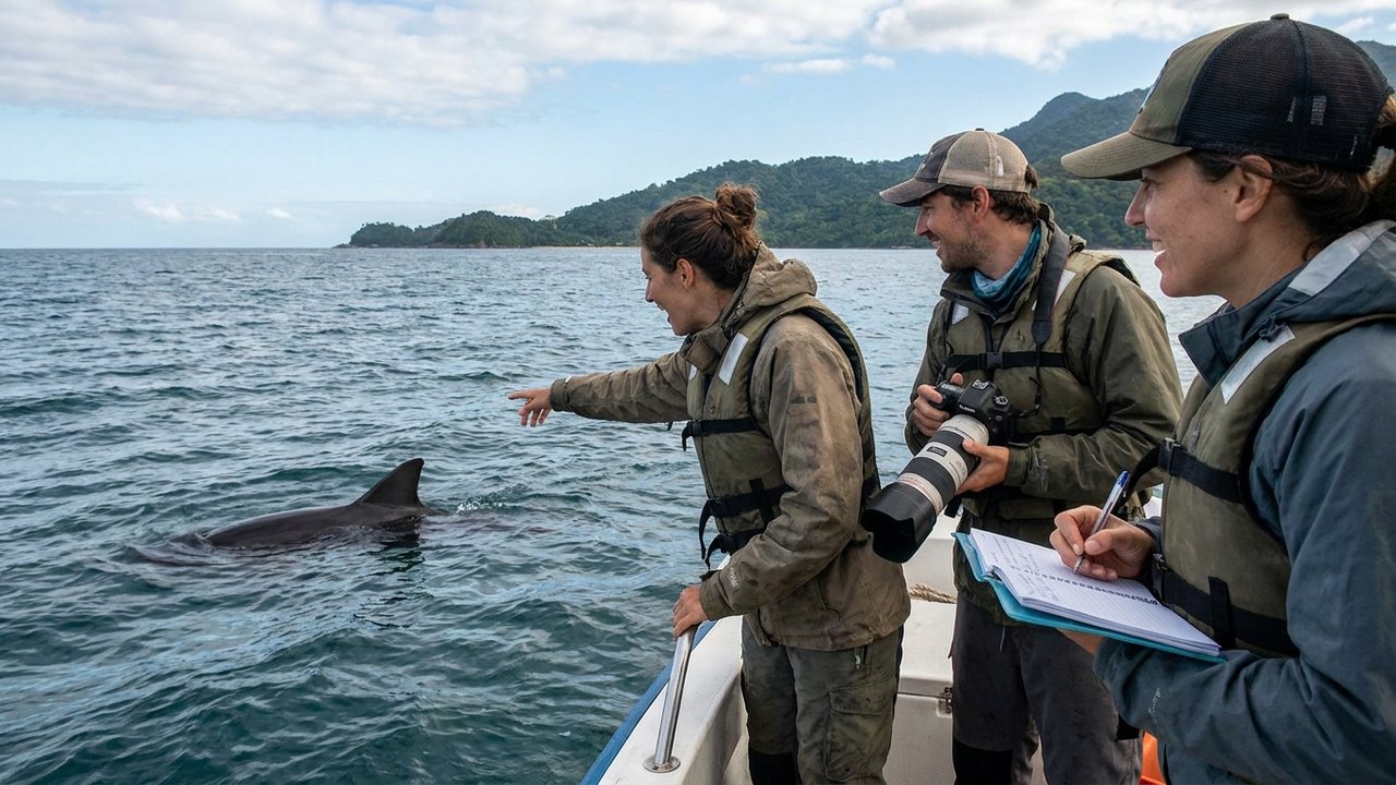 Tubarões retornam à Baía da Ilha Grande para reprodução, e pesquisadores celebram chegada das fêmeas