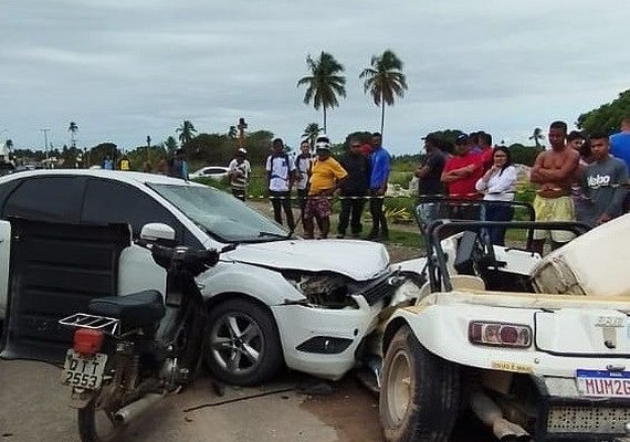 Turistas de Minas Gerais se envolvem em grave acidente de buggy em Porto de Pedras