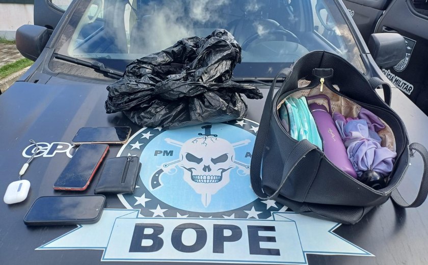 Bope prende suspeito com aparelhos eletrônicos roubados na Grota do Moreira