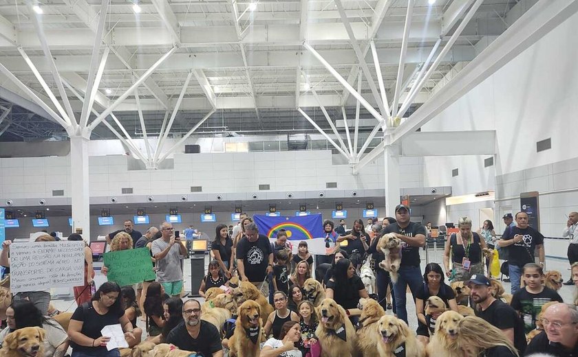 Tutores de pets fazem manifestação em aeroportos de São Paulo
