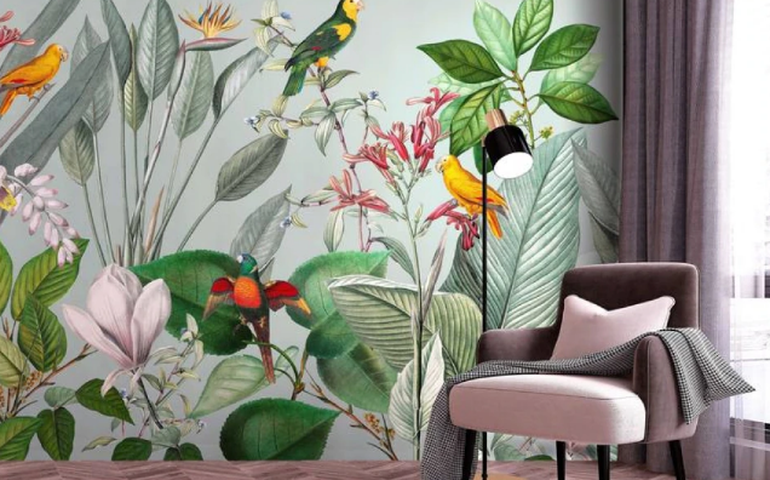 O renascimento dos padrões florais traz à casa um universo onírico