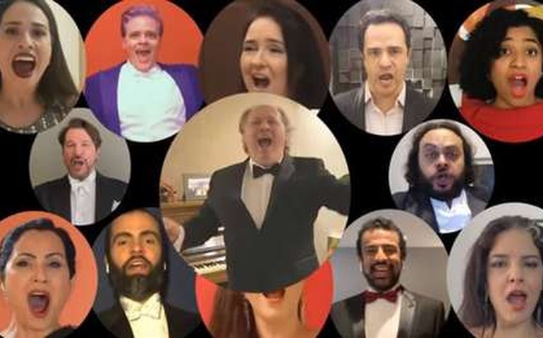 SP: músicos do Teatro Municipal gravam vídeo homenageando profissionais da Saúde