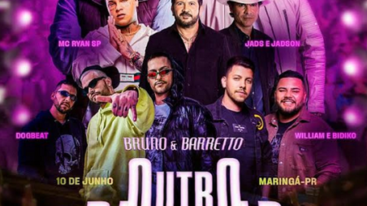 Bruno e Barretto gravam DVD sábado em Maringá/PR