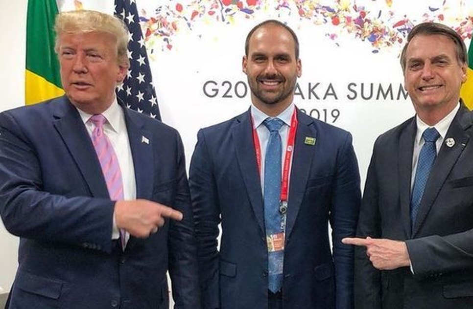 TRUMP EDUARDO BOLSONARO / Foto: REPRODUÇÃO INSTAGRAM
