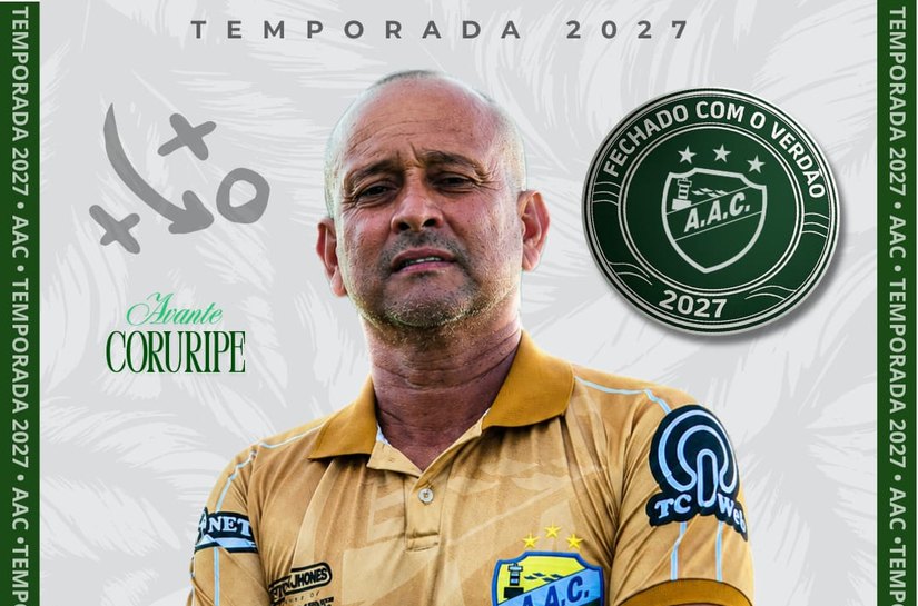 Presidente do Coruripe anuncia Jaelson Marcelino como técnico para a temporada 2027