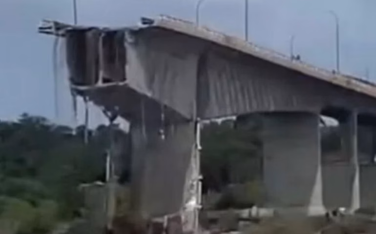 Ponte entre Tocantins e Maranhão desaba; uma morte é confirmada