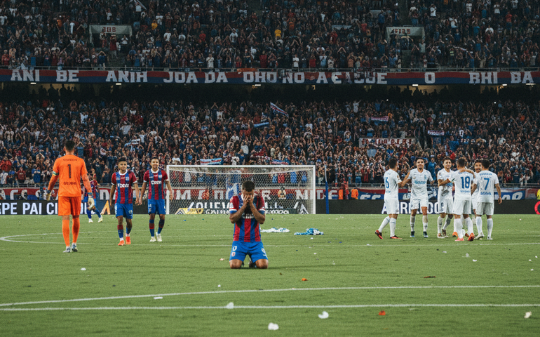 Bahia domina no tempo normal, mas é eliminado nos pênaltis pelo O'Higgins