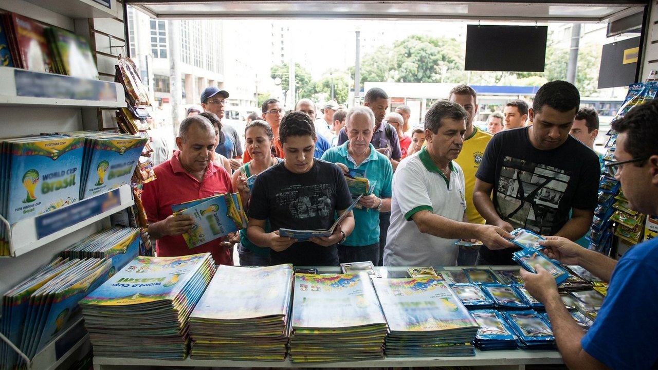 Com sucesso de figurinhas da Copa, vendas do setor disparam 15,2%