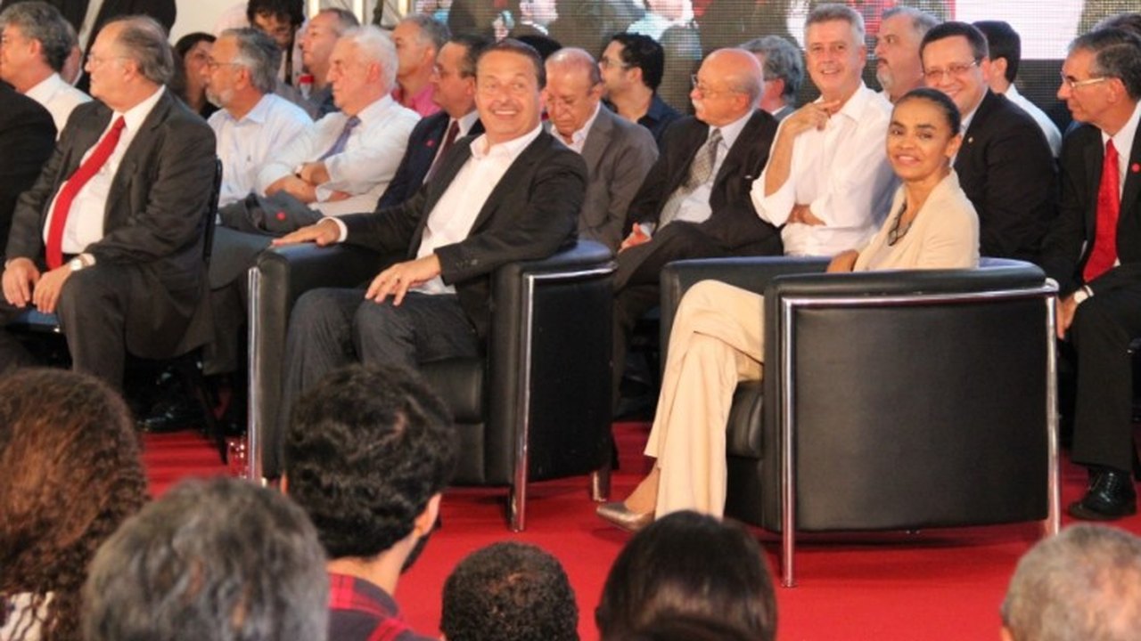 Eduardo Campos e Marina Silva anunciam candidatura à Presidência