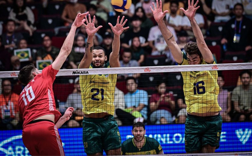 Liga das Nações: Brasil é superado pela Polônia por 3 sets a 1