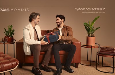 Aramis traduz o tempo em presença e o vestir em herança na campanha de Dia dos Pais
