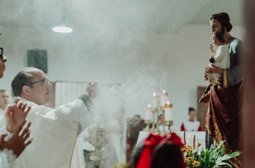 Comunidade Católica do Povoado Chã da Imbira iniciou a Festa do Padroeiro São José