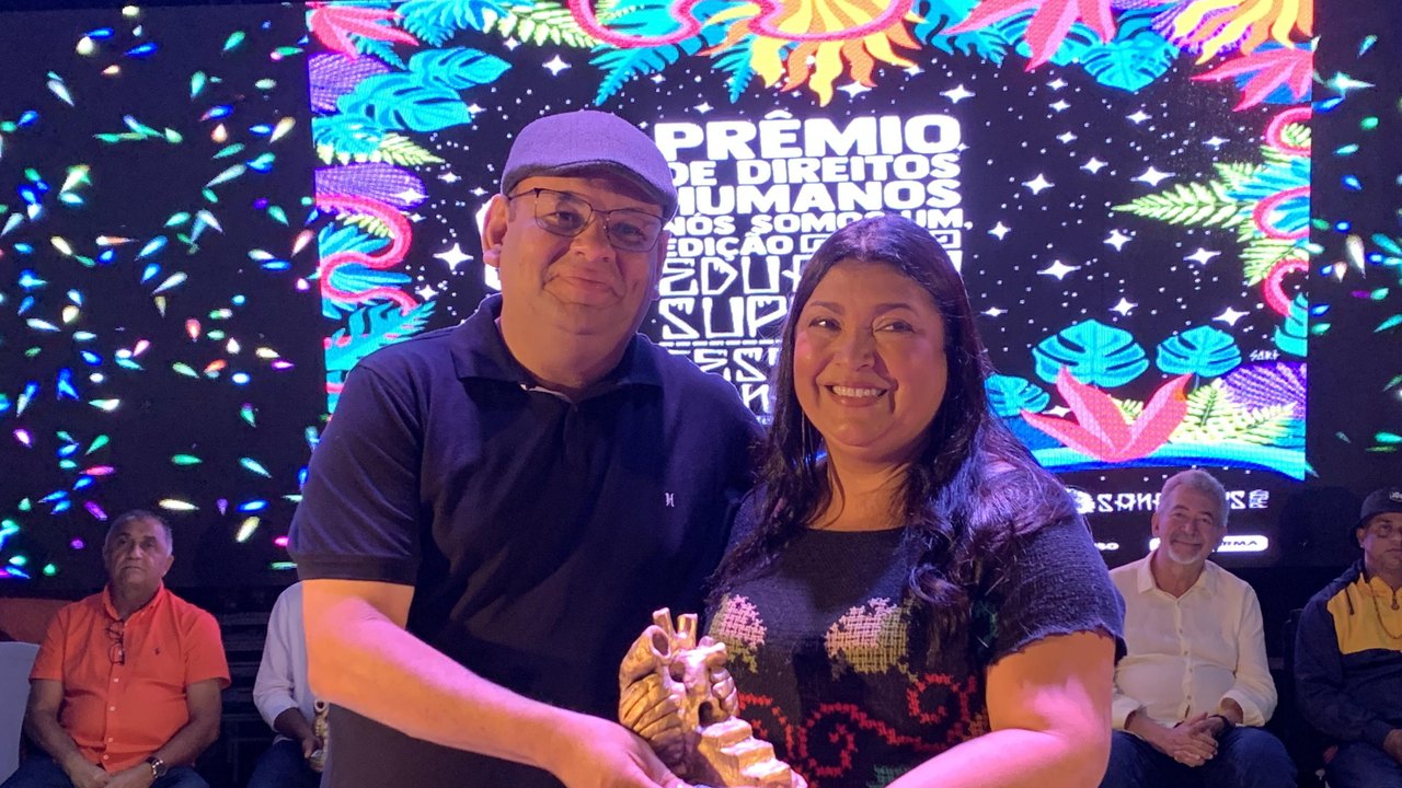 Secretária Maria Silva é homenageada no Festival Sanambys de Direitos Humanos