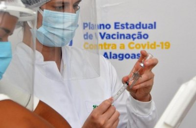 1.100.286 doses das vacinas contra a Covid-19 foram aplicadas em Alagoas