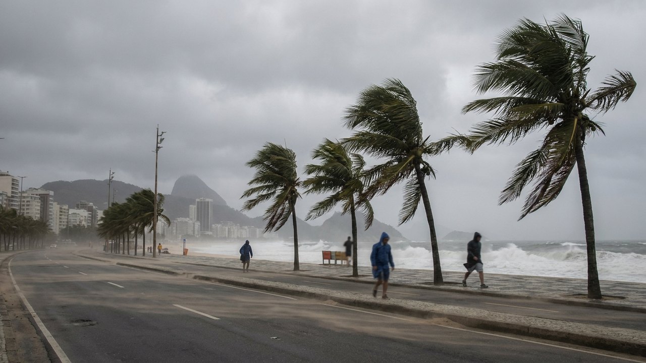 Veranico e vendaval: Rio terá calor acima da média antes da chegada de frente fria com rajadas de até 76 km/h