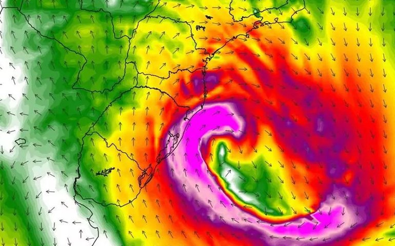 Ciclone mantém tempo instável no Sul e Sudeste