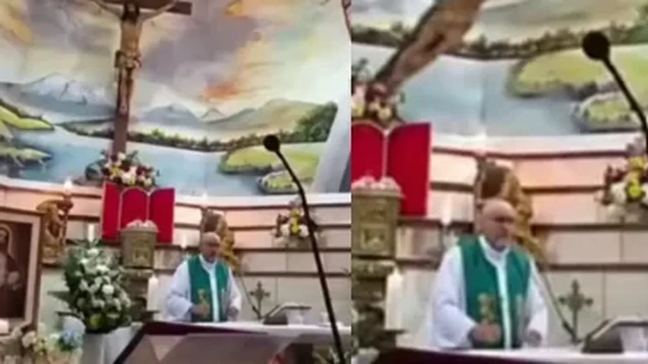 Padre morre após ser atingido por cruz em missa transmitida ao vivo