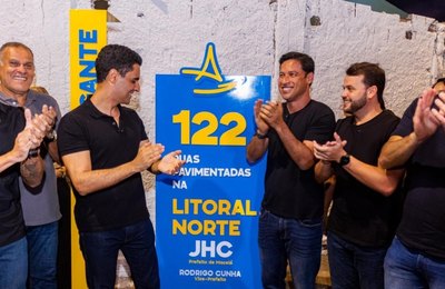 JHC entrega 122 ruas pavimentadas e leva desenvolvimento ao Litoral Norte de Maceió