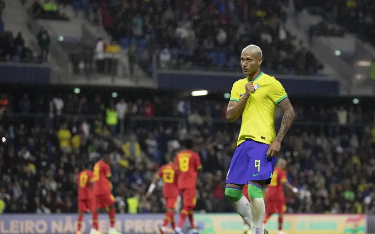 Richarlison comemora retorno à seleção com Ancelotti: 'Foram 586 sem sentir esse gostinho'