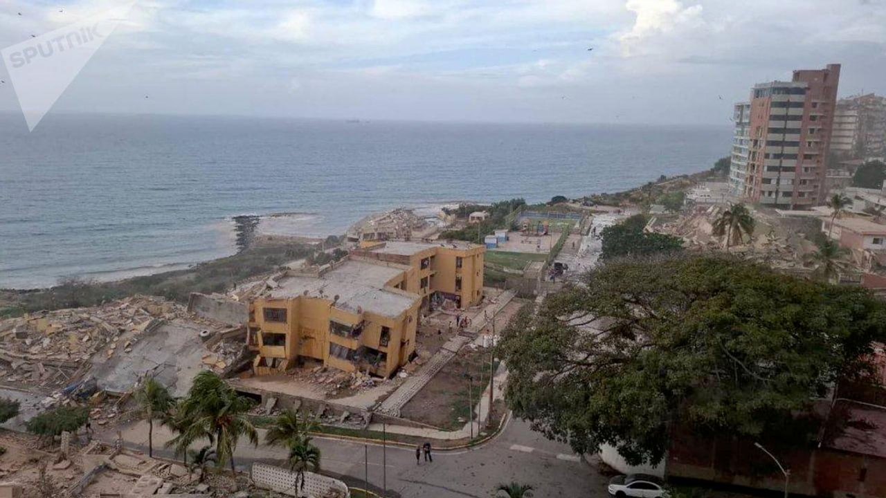 Antes e depois mostra destruição causada por terremoto na Venezuela