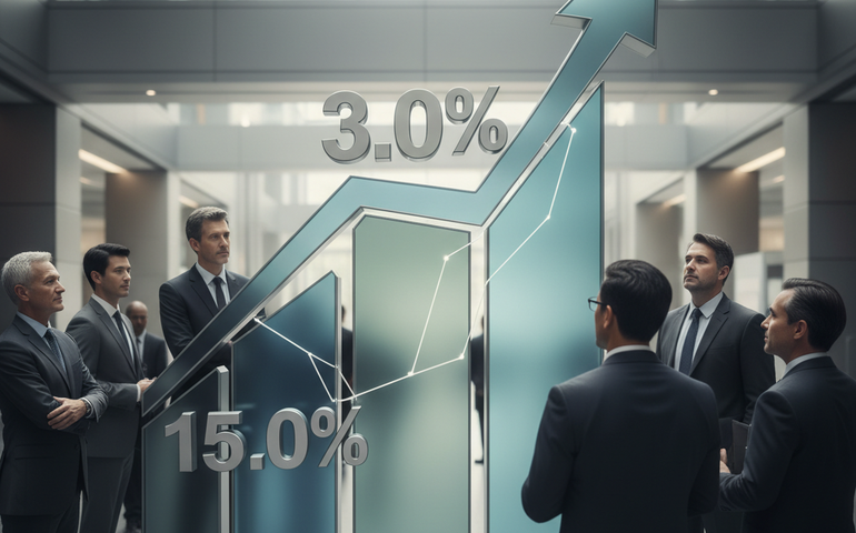 Banco Central projeta inflação na meta de 3% no início de 2028