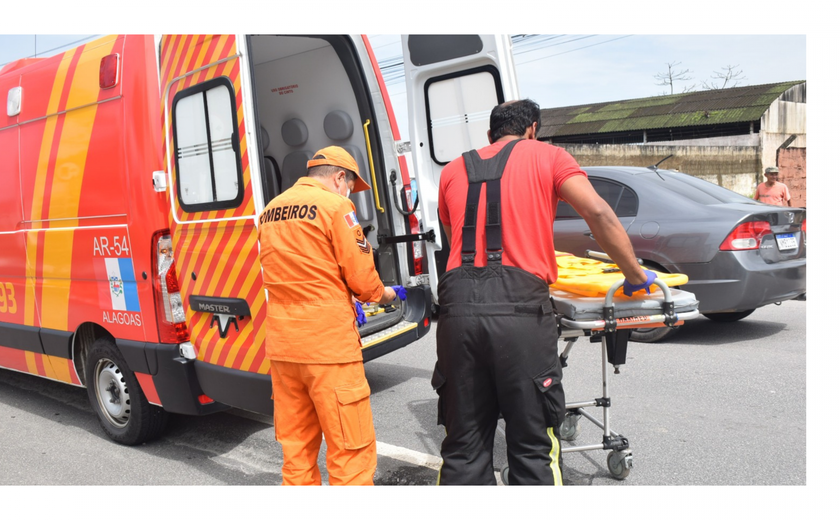 Corpo de Bombeiros realiza atendimento pré-hospitalar após acidente de moto em União dos Palmares