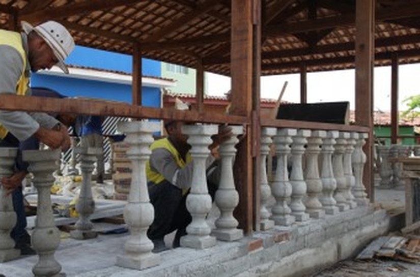 Prefeitura de Marechal com mais obras no centro da cidade