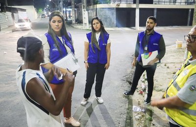 Estado faz busca ativa por dependentes químicos e atendimento a pessoas em situação de rua