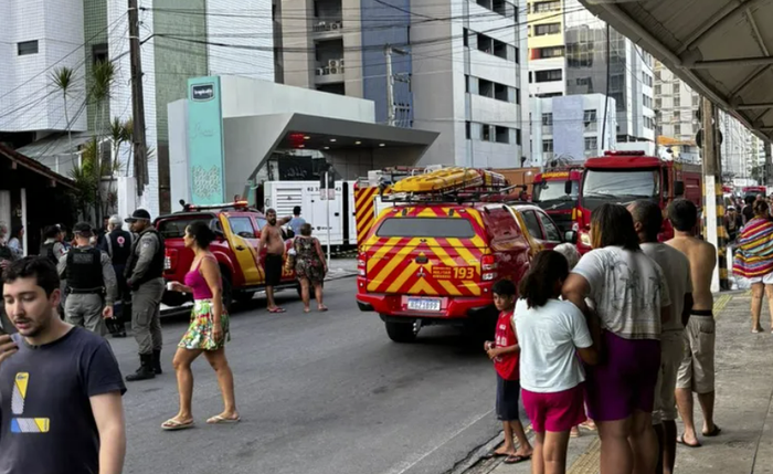 Um militar do Distrito Federal, hospedado no local, inalou fumaça