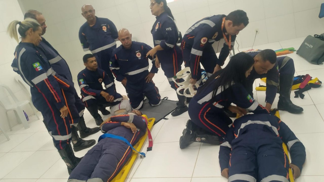 Samu capacita profissionais da Base Descentralizada de São Miguel dos Campos