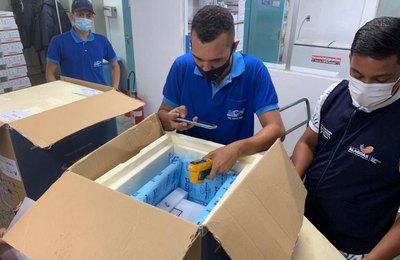 Alagoas recebe mais 10.530 doses da vacina Pfizer nesta quarta-feira (27)