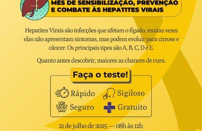 Hospital Universitário realiza ação de sensibilização, prevenção e combate às Hepatites Virais