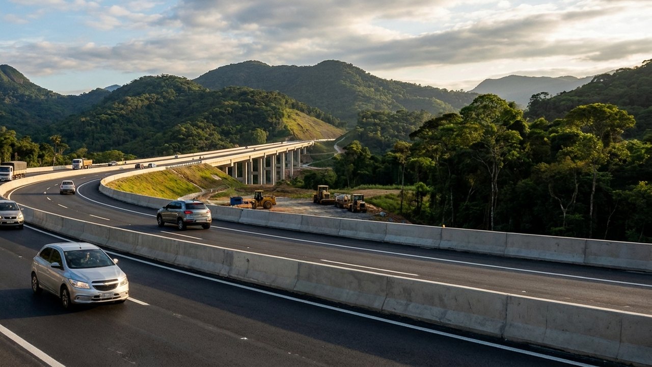 Novo trecho da Serra das Araras será liberado ao tráfego nesta quinta-feira