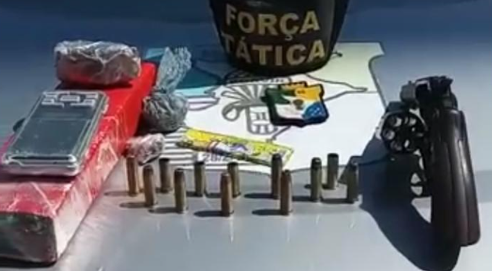 Suspeito de roubos e homicídios é preso após ser baleado em confronto na Grande Aracaju / Foto: Foto: Polícia Militar/SE