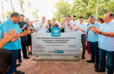 Governador Paulo Dantas inaugura obras importantes para o desenvolvimento urbano de Coqueiro Seco