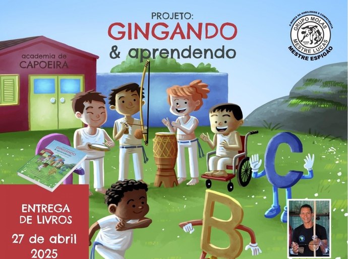 Gingando e Aprendendo: projeto une capoeira e literatura para promover a educação de forma integral