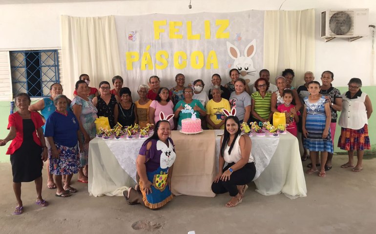 Assistência Social de Branquinha celebra a Páscoa com grupo da melhor idade