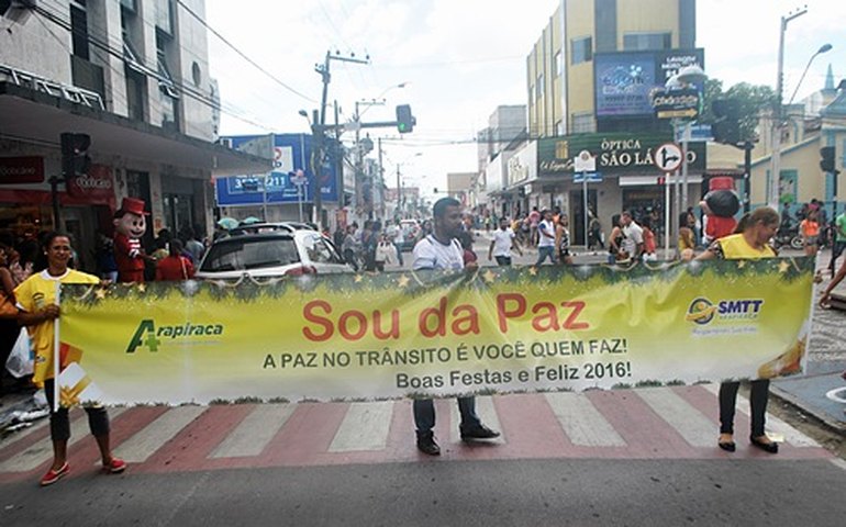 SMTT lança campanha &#8216;Sou da Paz&#8217; no trânsito de Arapiraca