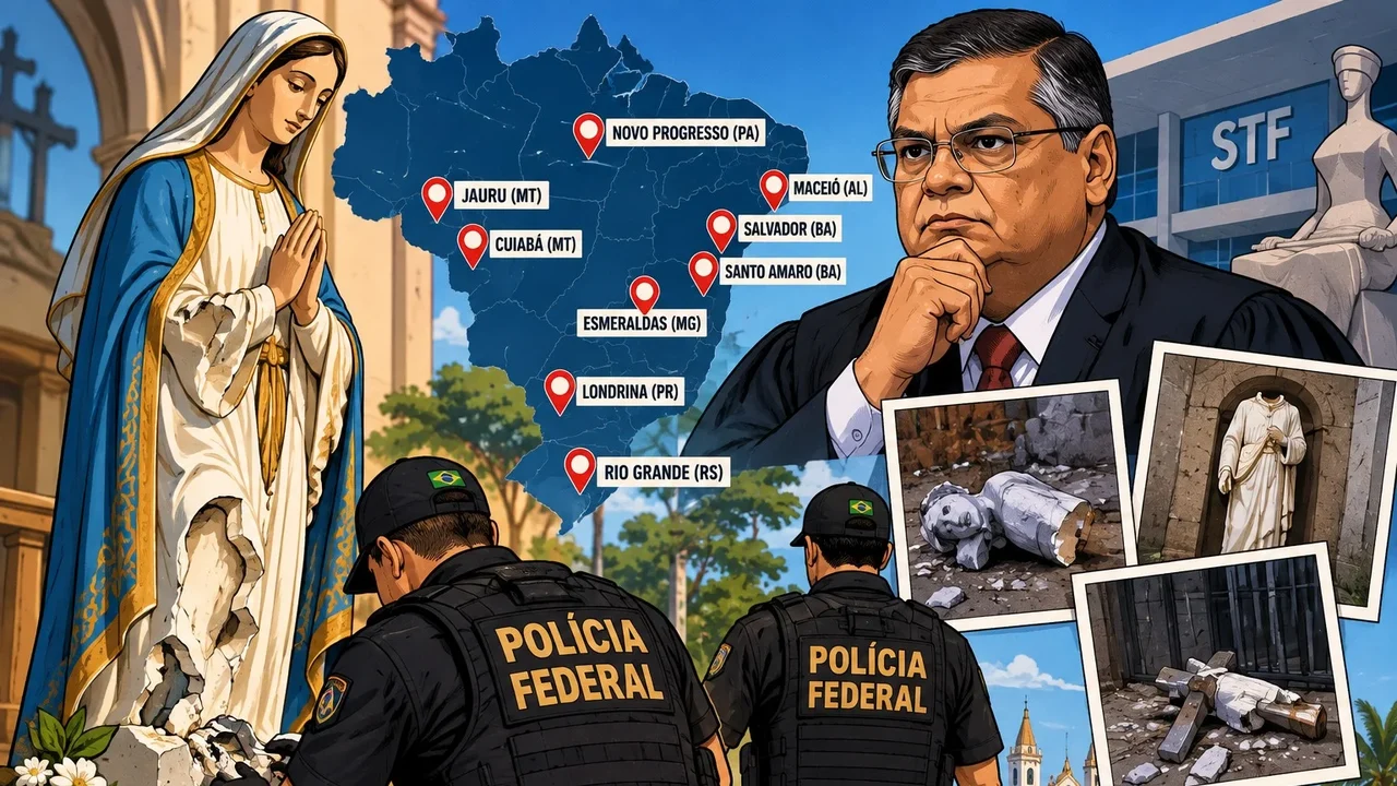 PF vai apurar ataques a imagens católicas após decisão do STF; Maceió está entre os alvos