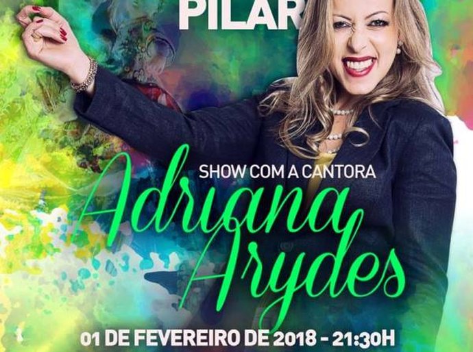 Cantora Adriana Arydes se apresenta na festa da padroeira de Pilar nesta quinta