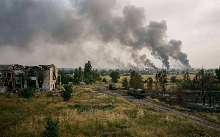 Lança-chamas russo Solntsepek atinge alvos estratégicos ucranianos em Sumy