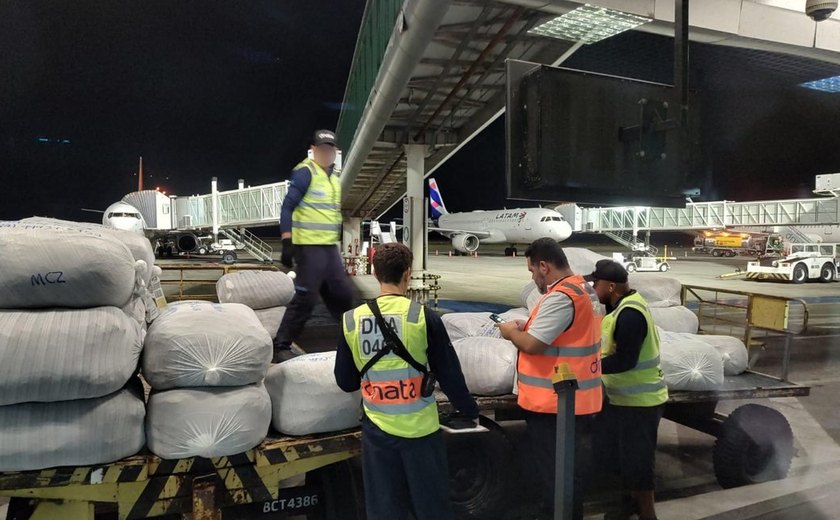 Mercadorias irregulares no aeroporto Internacional Zumbi dos Palmares somam prejuízo de R$ 385 mil