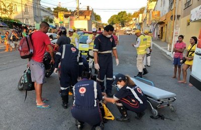 Ronda no Bairro dá suporte a acidentados no Centro de Maceió 
